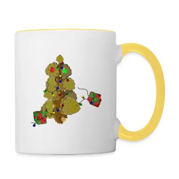 VERGANGENHEIT BAUM SEELE - Tasse zweifarbig - Weiß/Gelb - Rechts