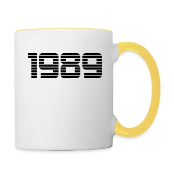 1989 - Contrasting Mug - white/yellow - Right