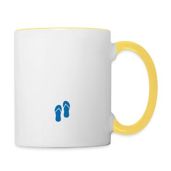 On attend pas Patrick - Mug contrasté - blanc/jaune - Droite