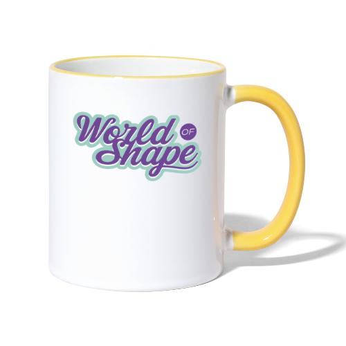 World of Shape logo - Tvåfärgad mugg