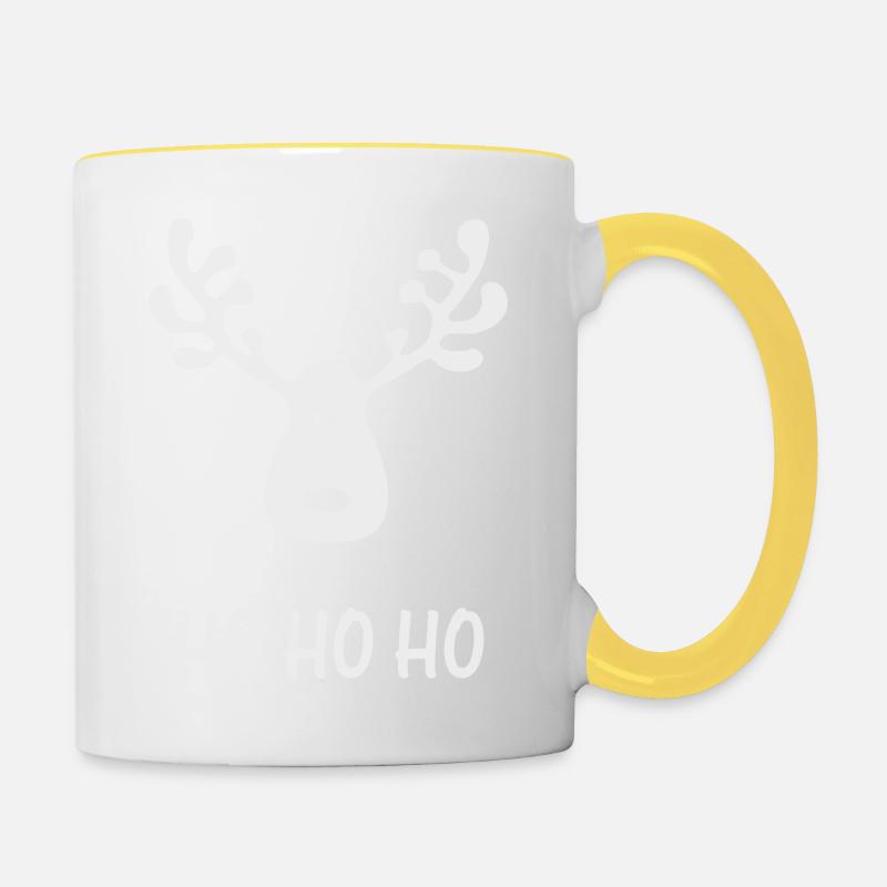 Rudolph - Mug contrasté - blanc/jaune