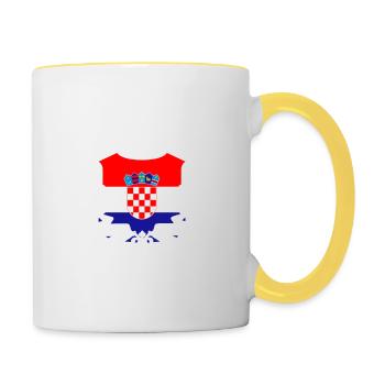 HRVATSKA - Croatia - Kroatien - Contrasting Mug - white/yellow - Right