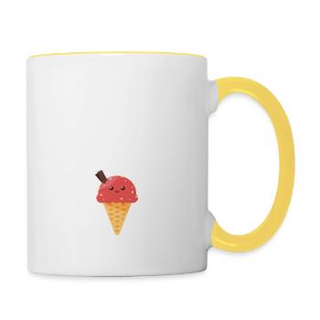 LEGALIZE HIMBEER EIS - Tasse zweifarbig - Weiß/Gelb - Rechts