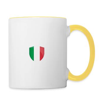 I do not need therapy Italy - Contrasting Mug - white/yellow - Right