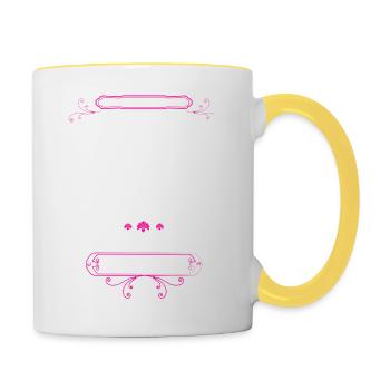 Factrice Parfaite - Mug contrasté - blanc/jaune - Droite