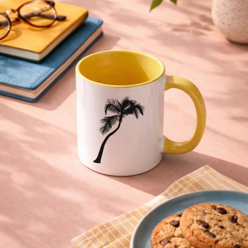 Palme Tasse zweifarbig