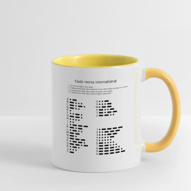 Code morse Mug contrasté