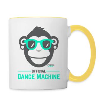 Official Dance Machine - Tasse zweifarbig - Weiß/Gelb - Rechts