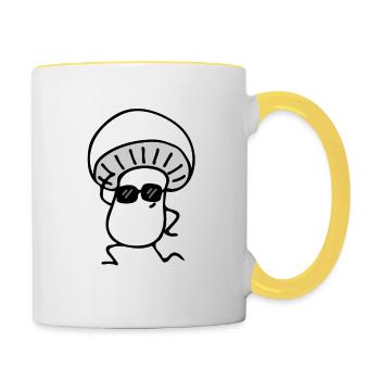 mushroom - Contrasting Mug - white/yellow - Right