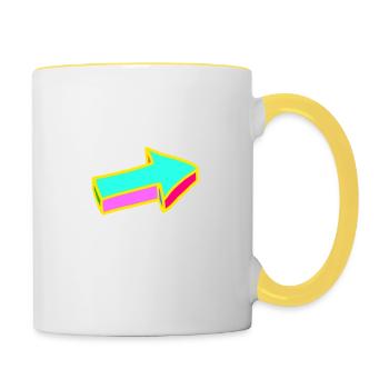 Arrow - Contrasting Mug - white/yellow - Right
