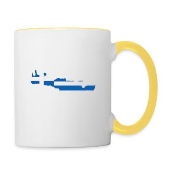 Crete - Contrasting Mug - white/yellow - Right