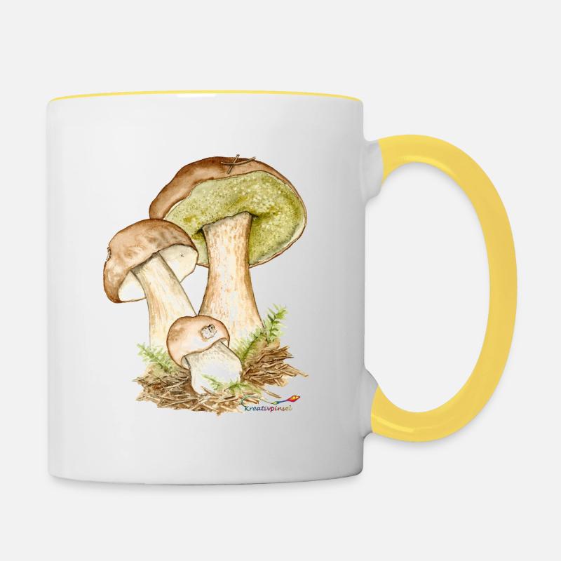Bolet - Mug contrasté - blanc/jaune