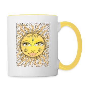 Sun - Contrasting Mug - white/yellow - Right
