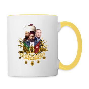 Ottoman Empire | Coat of arms - Contrasting Mug - white/yellow - Right
