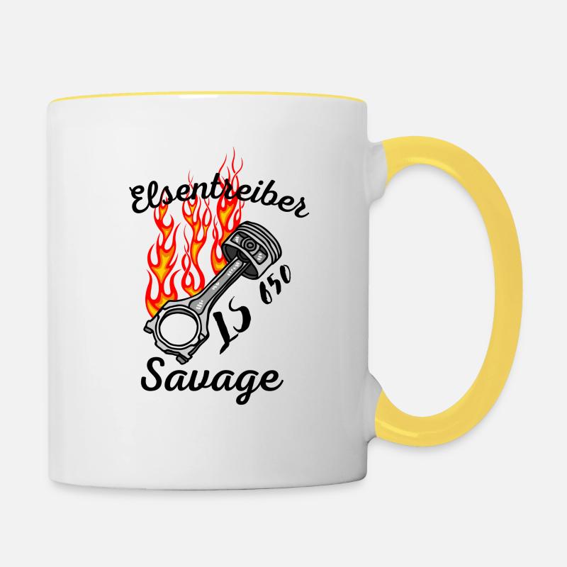 LS 650 - Contrasting Mug - white/yellow