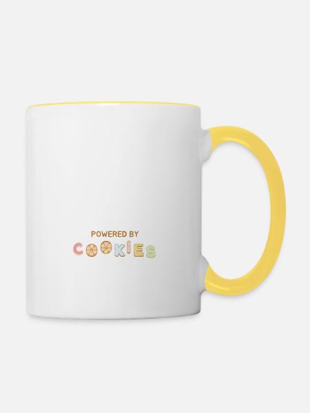 KEKSE - Tasse zweifarbig - Weiß/Gelb