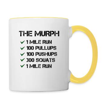 The Murph - Mug contrasté - blanc/jaune - Droite