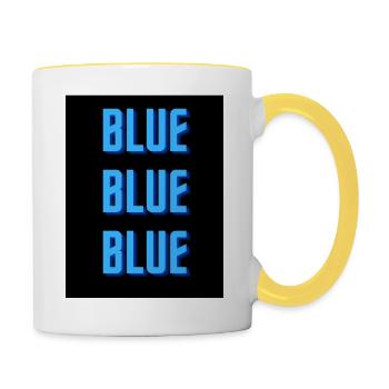 blue - Tasse zweifarbig - Weiß/Gelb - Rechts
