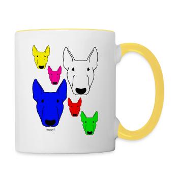 Bully Colours - Contrasting Mug - white/yellow - Right