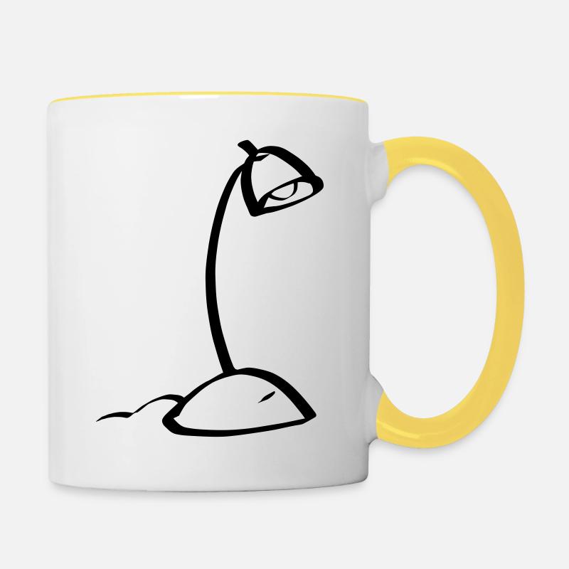 table lamp - Contrasting Mug - white/yellow