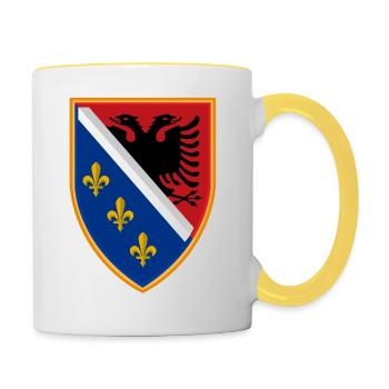 Bosna Albania - Contrasting Mug - white/yellow - Right