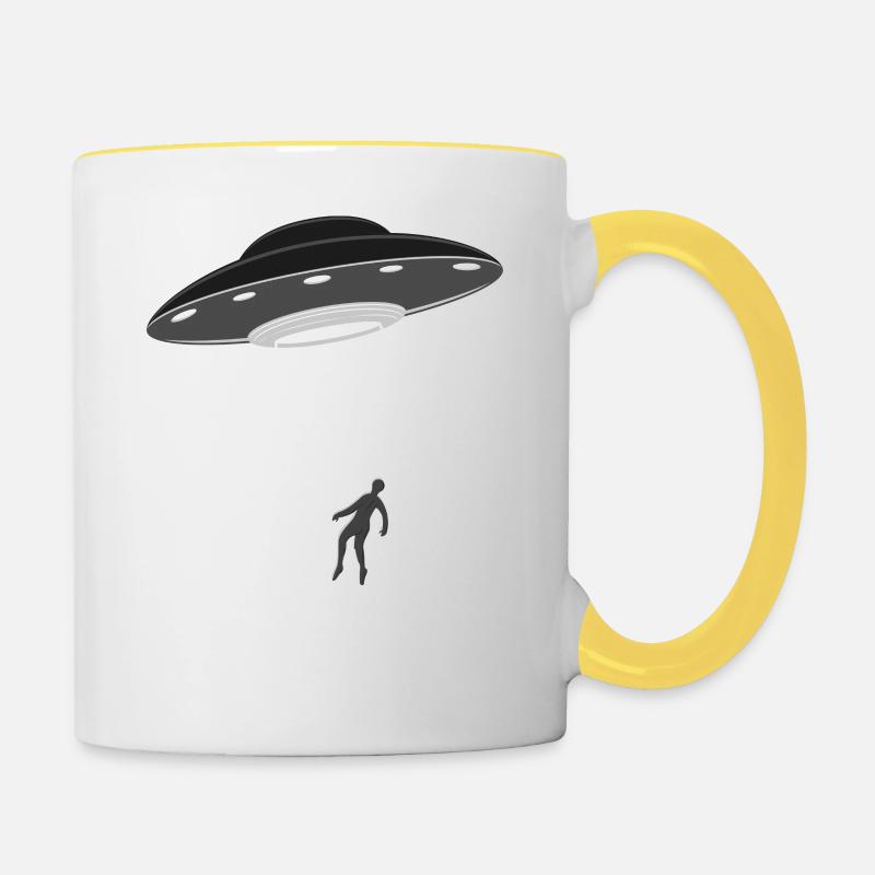 I want To Believe - Mug contrasté - blanc/jaune