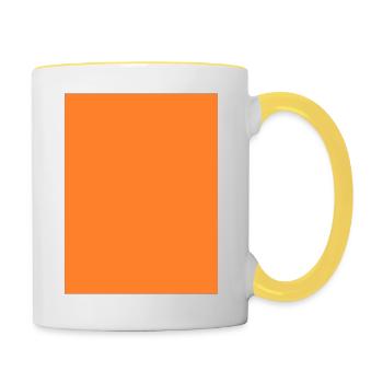 orange field - Contrasting Mug - white/yellow - Right