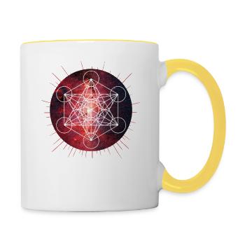 METATRON Symbol - Contrasting Mug - white/yellow - Right
