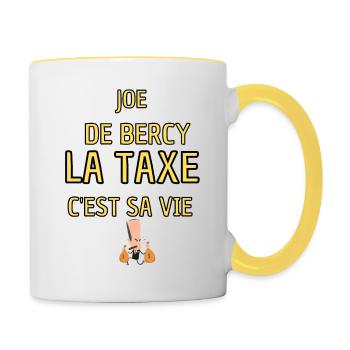 Joe de bercy - Mug contrasté - blanc/jaune - Droite