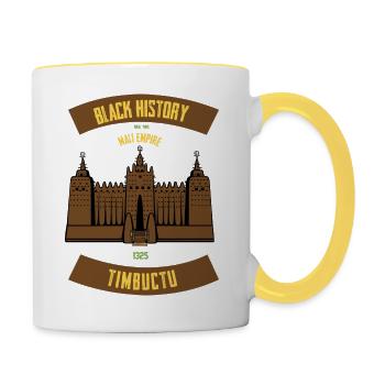 Mali Empire M-Edition - Tasse zweifarbig - Weiß/Gelb - Rechts