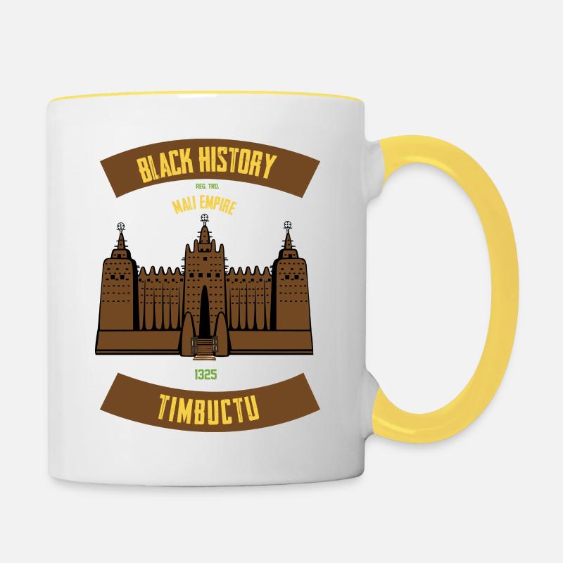 Mali Empire M-Edition - Mug contrasté - blanc/jaune