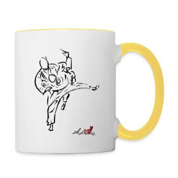 HARAI GOSHI - Contrasting Mug - white/yellow - Right