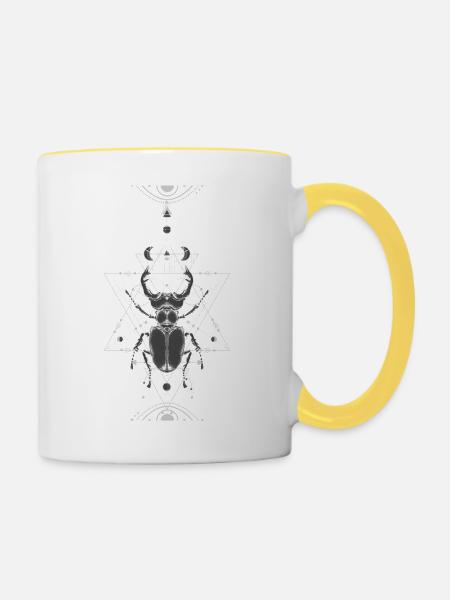 Prow - Contrasting Mug - white/yellow