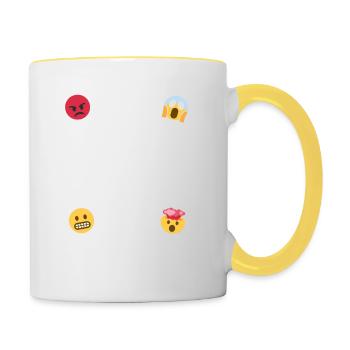 das nennt man Fressefreiheit - Tasse zweifarbig - Weiß/Gelb - Rechts