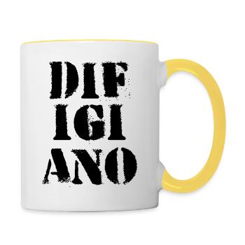 digiano svart - Tofarget kopp - hvit/gul - Høyre