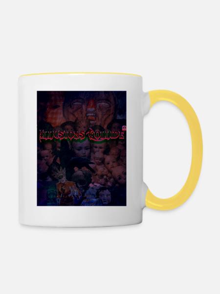 Illusions Collide: Carnival (Creepers Collection) - Contrasting Mug - white/yellow