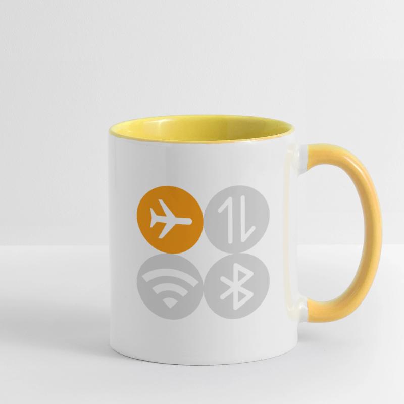 Quick Menu Flight Mode Contrasting Mug