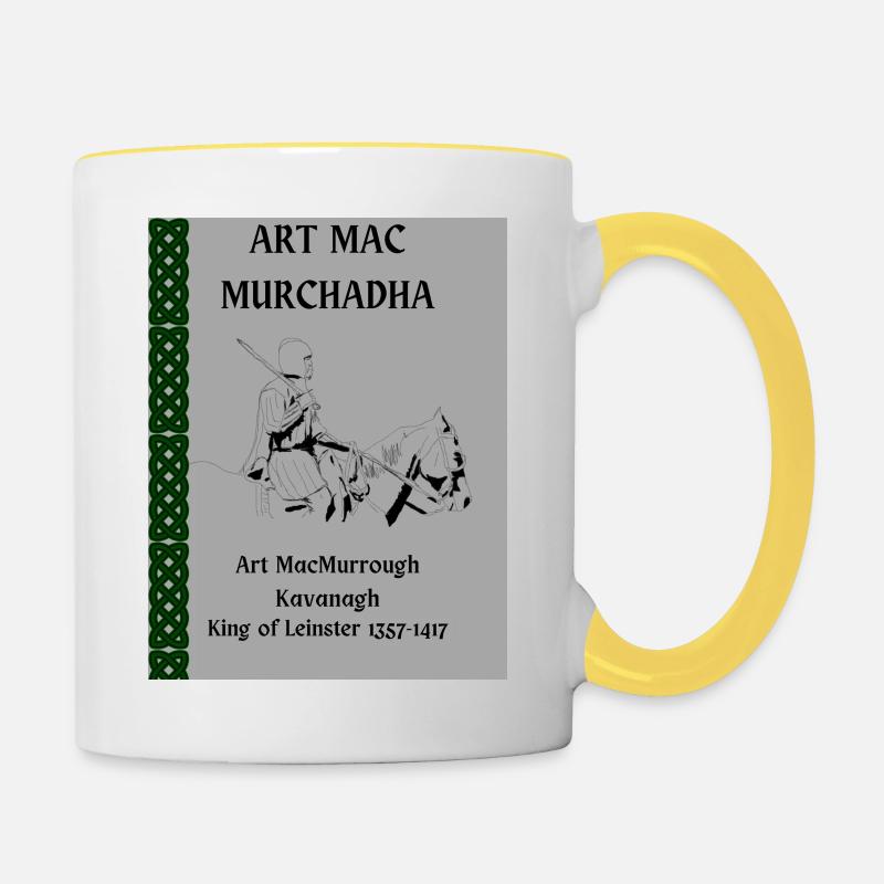 Art Mac Murrough Kavanagh - Contrasting Mug - white/yellow