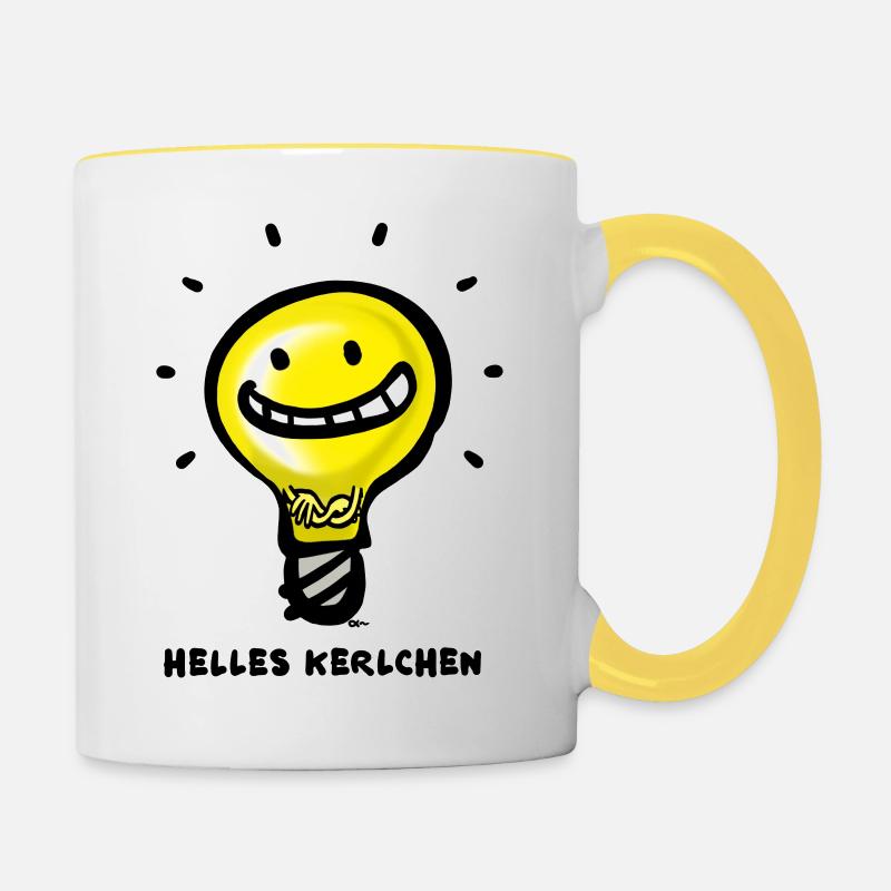 Helles Kerlchen - Tasse zweifarbig - Weiß/Gelb
