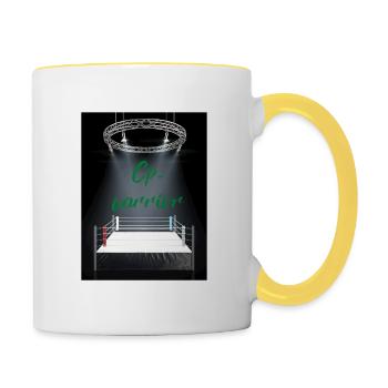 CP Warrior - Contrasting Mug - white/yellow - Right