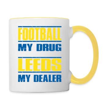 Leeds - Contrasting Mug - white/yellow - Right