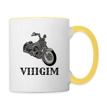 Custom - Contrasting Mug - white/yellow - Right