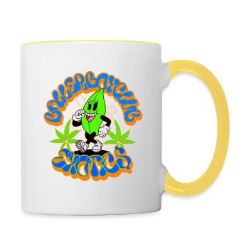 Ballerboyclub Exotics - Contrasting Mug - white/yellow - Right