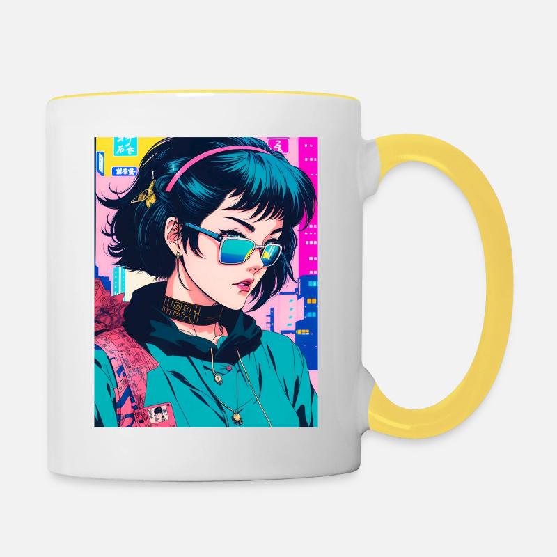 Sunshine Maven - Contrasting Mug - white/yellow
