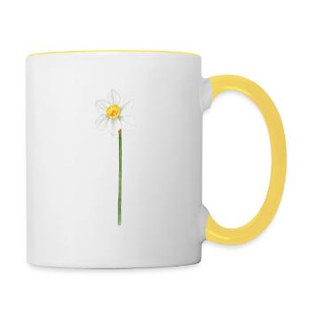 Série Spéciale Les Pléiades Terre des Narcisses - Mug contrasté - blanc/jaune - Droite