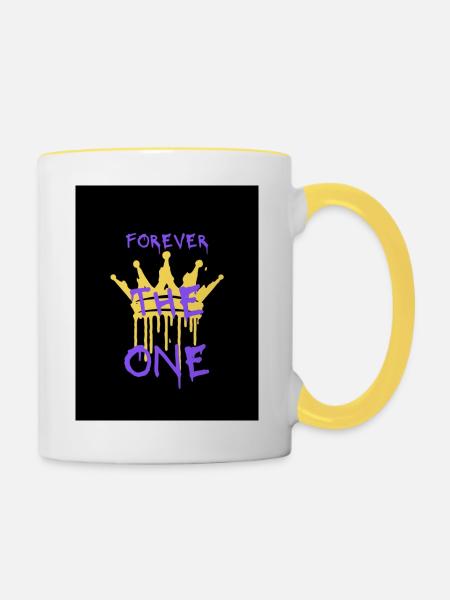 the ONE - Tasse zweifarbig - Weiß/Gelb