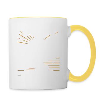 Life's a Marathon Not a Sprint - Contrasting Mug - white/yellow - Right