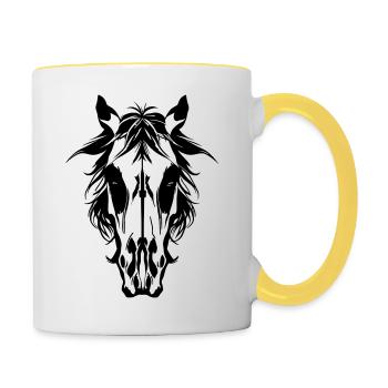 Horse - Tasse zweifarbig - Weiß/Gelb - Rechts