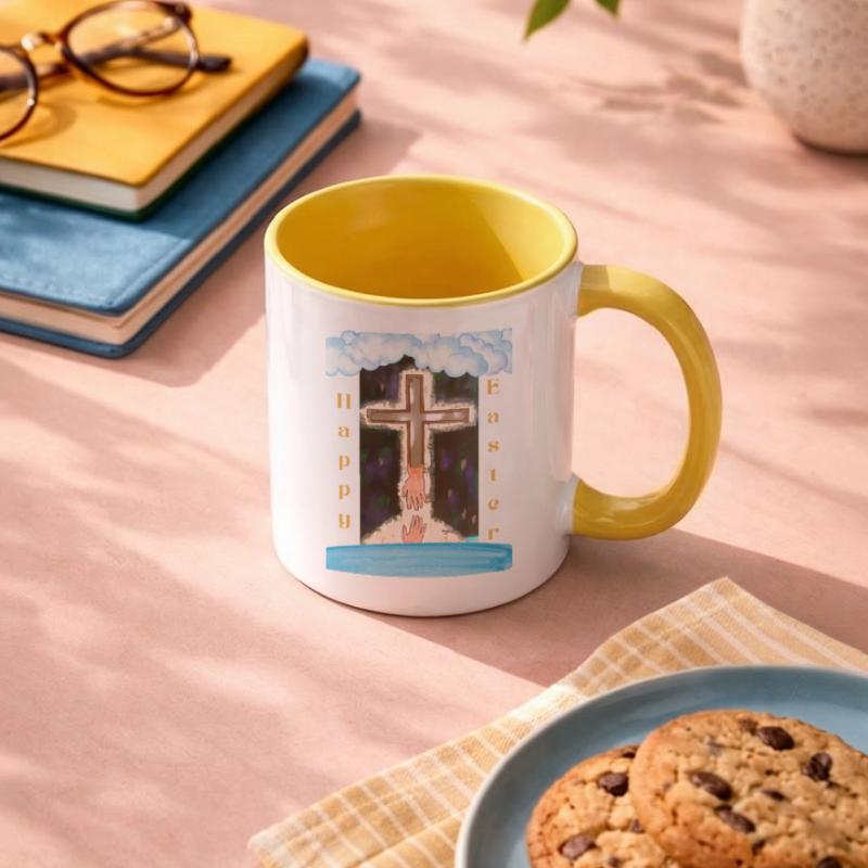 Religious Easter Contrasting Mug