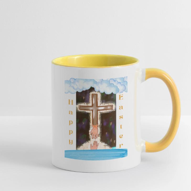 Religious Easter Contrasting Mug